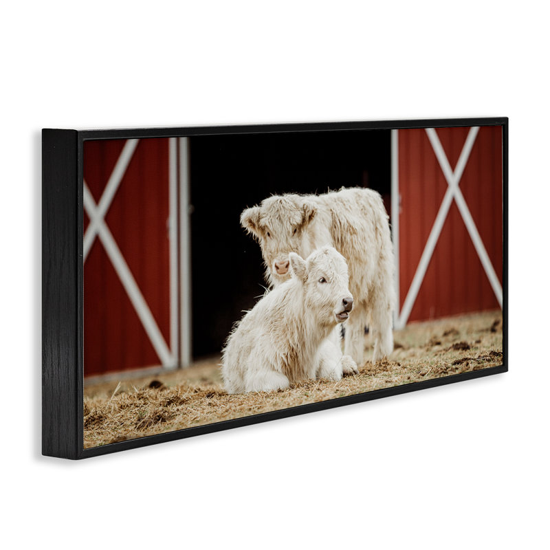 Art de giclée blanche encadrée par Dakota Diener, Giclée encadrée noir minuit, H 10 po x l 24 po