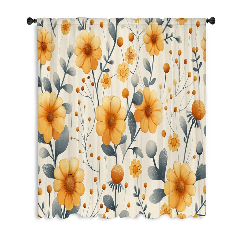 Dharci Sheer Curtain Single Panel, 53" W x 99" L