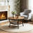 Aderes Round 2-Tier Coffee Table with Scalloped Edges-16001007