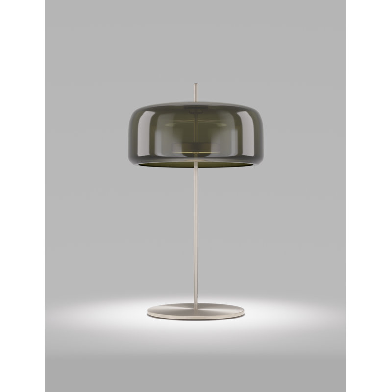 Jube Table Lamp P Old Green Transparent Matt Steel L2415 Ul, 26" H x 15" W x 15" D, Matte Steel, Old Green Transparent
