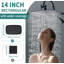 Pomme de douche double entièrement en métal avec mode massage équipé-98236852-124595117