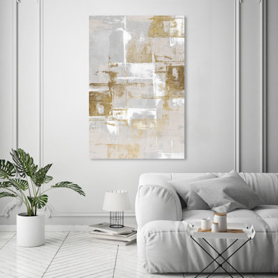 Abstrait fraîchement peint, gris glamour - Peinture