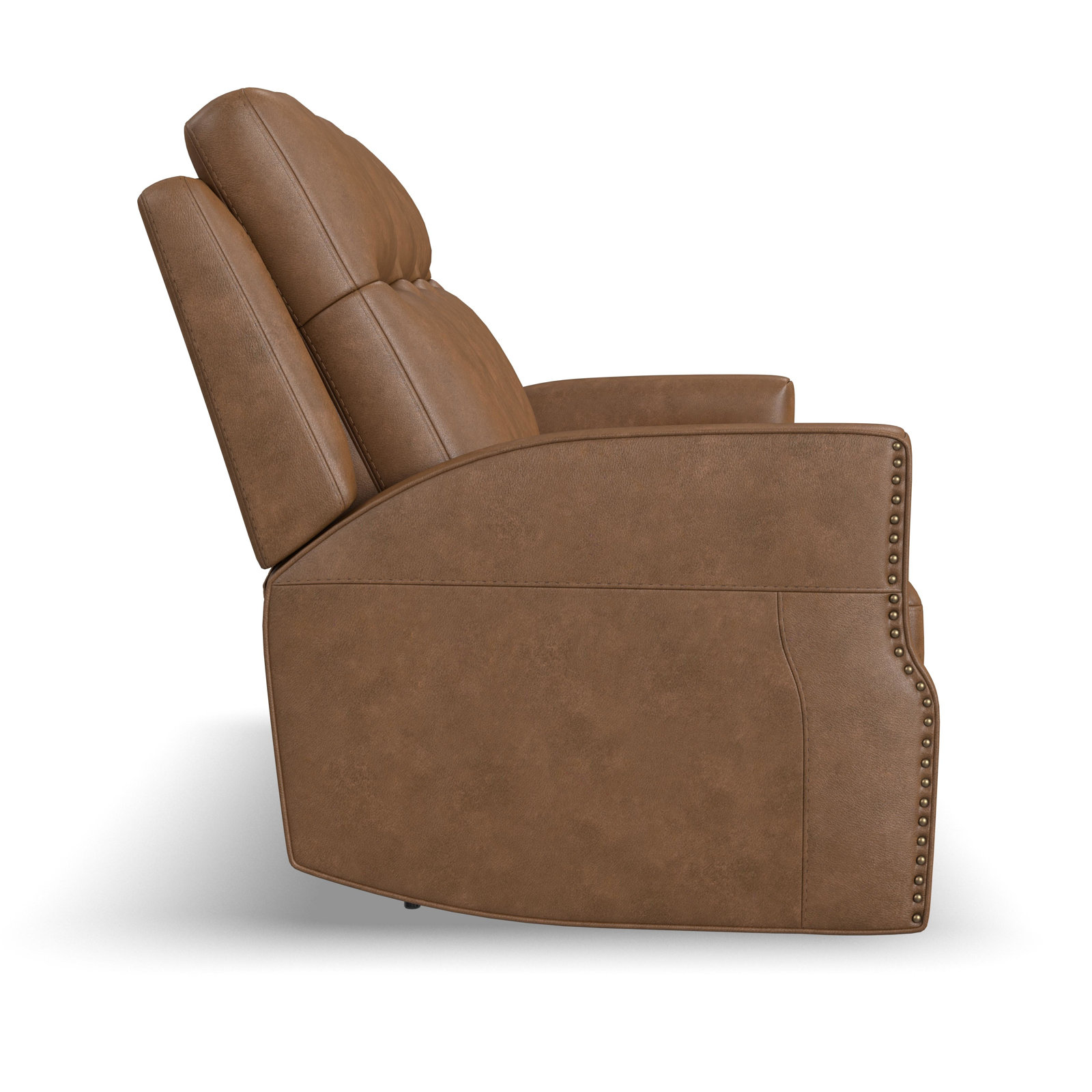 Henri Power Reclining Sofa With Henri Power Headrests & Lumbar, Brown