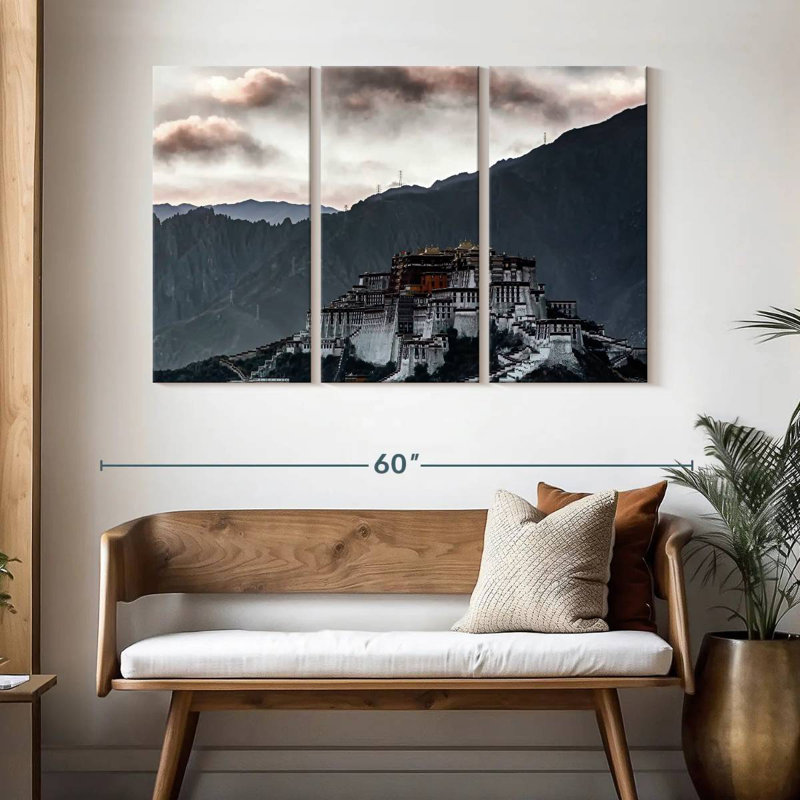 Adella Potala Palace Evening Glow, 32" H x 50" W