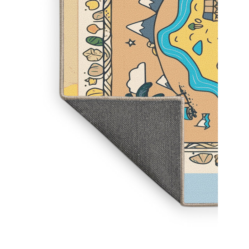 Tapis pour enfants Sunside Sails Pirates, Rectangle de 5 pi x 8 pi