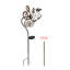 Piquet de jardin solaire en métal avec spinner à vent Koepke