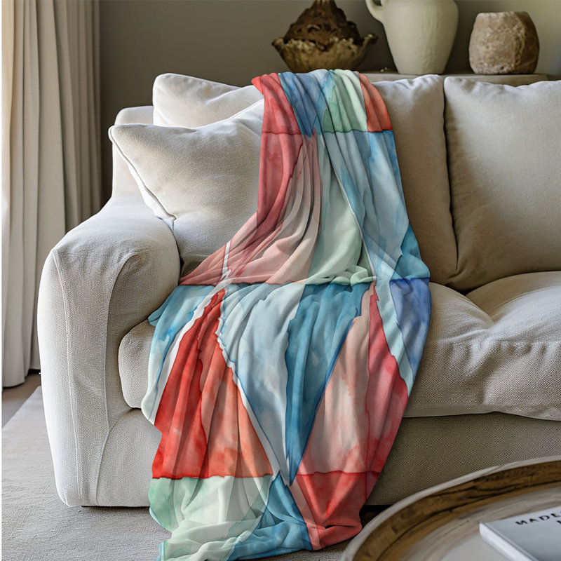 Geometric Flow - 1 Piece Premium Blanket, 50" W x 60" L