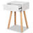 Nightstand Bedside Table with Drawer Bed Table Solid Pinewood-2053955482