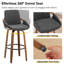 Tabouret de bar et de comptoir pivotant Carruth-1005352226-1005352239