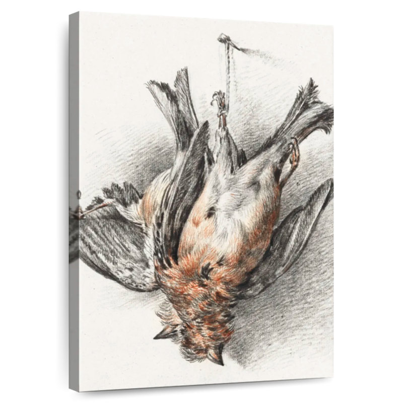 Deux oiseaux morts - 1823, 36" H x 24" W