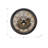 Clocks, 20" Round, Gear Mechanism, Wall Clock, Brown, Transitional