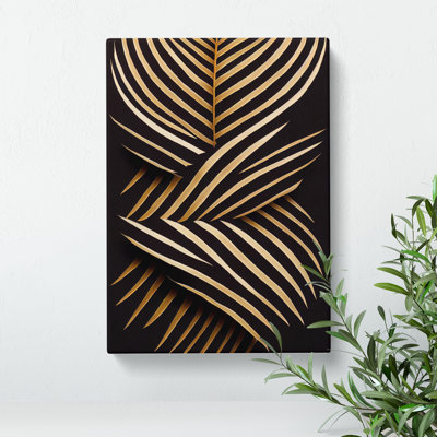 Feather Pattern No.5 - Wrapped Canvas