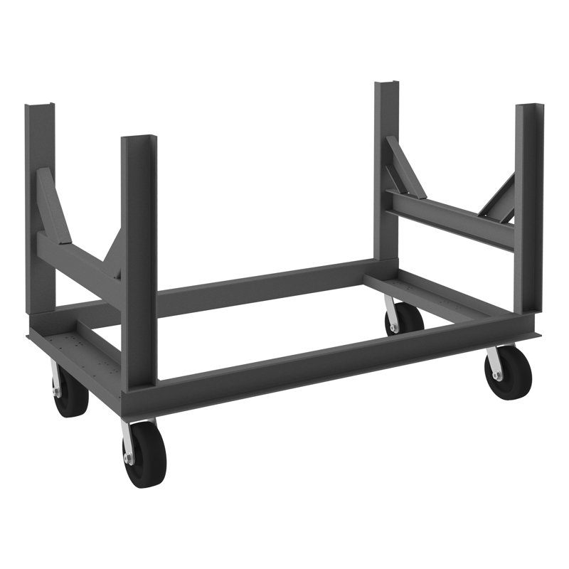 34.5'' H Utility Cart with Wheels, 34.5'' H x 48'' W x 28'' D