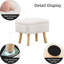 Petit tabouret d'appoint avec repose-pieds en bois-1303797758