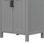 Meuble-lavabo moderne de 48 po comprenant un lavabo en céramique, une structure en bois massif et une tablette réglable en forme de U pour un lit double Essentials avec double lavabo, fonction silencieuse à fermeture en douceur, articles de toilette à tiroir rabattable-1004515982