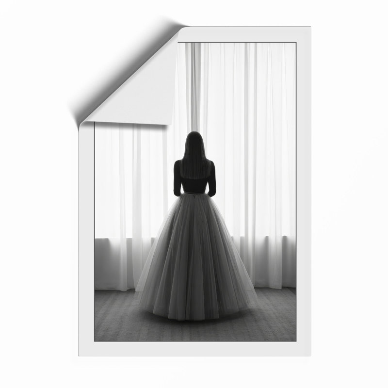 Between Curtains Minimalist - Print, Unframed, A3 - 42.0 x 29.7 cm