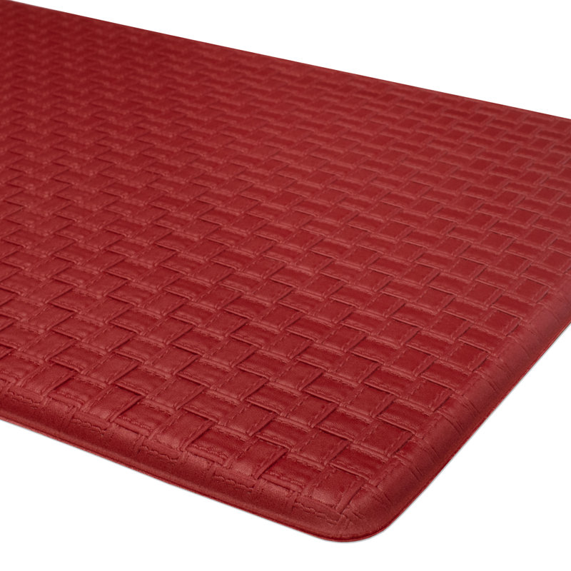 Tapis tissé gaufré anti-fatigue, Rectangle 1 pi 8 po x 3 pi 3 po, Lave