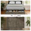 Grand lit escamotable avec grand tiroir de rangement, armoire murale en bois de pin avec station de charge USB intégrée-808087923
