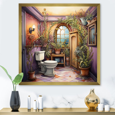 Whimsical Toilet Delight - Bath & Laundry Wall Decor