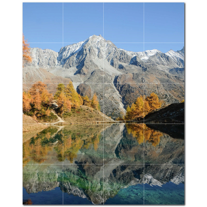 Panneau décoratif en céramique satinée 8 po x 8 po