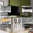 63" Farmhouse TV Stand with Sliding Barn Door and Adjustable Shelves
