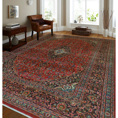 Angelean One-of-a-Kind 9'5" X 12'9" 1980s Wool Area Rug