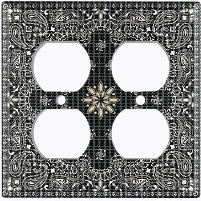 Patterned 2 - Gang Standard Wall Plate