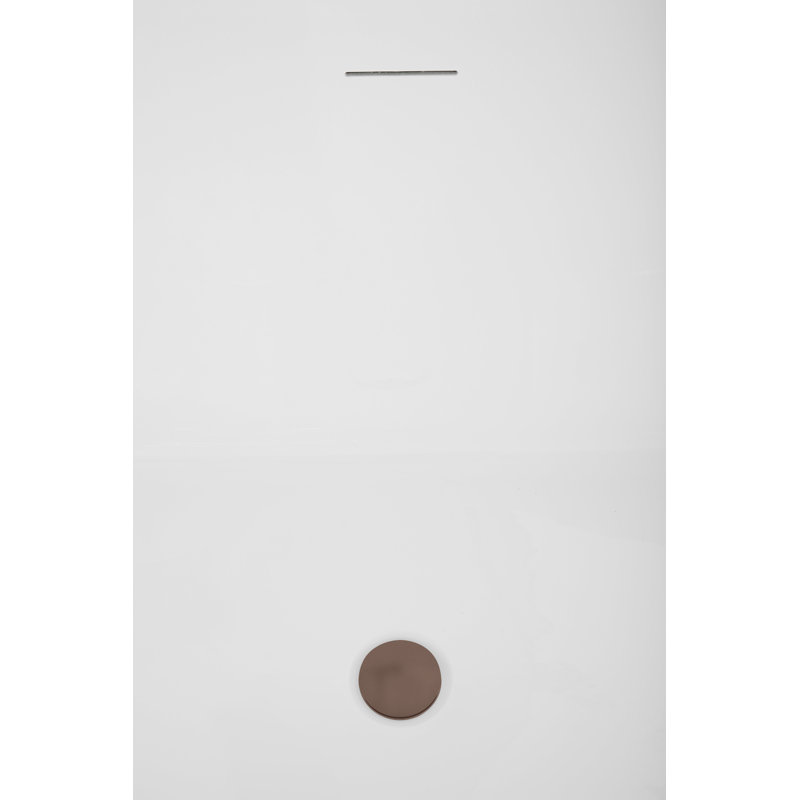 Baignoire autoportante 59 "avec drain interne Streamline, Bronze huilé mat