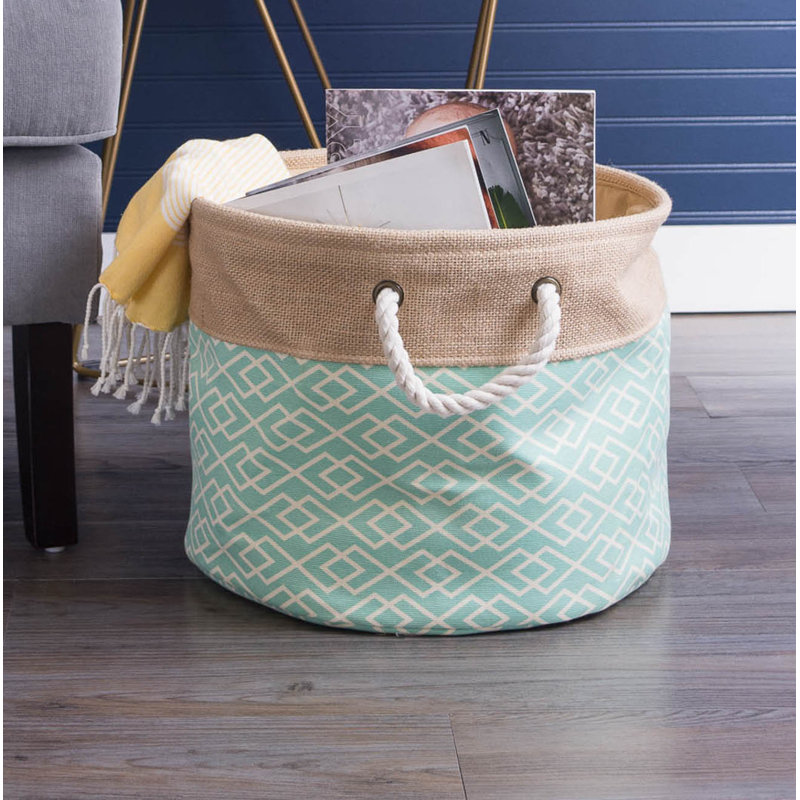 Corbeille en tissu Easingwold, Gris, H 9 po x l 12 po x P 12 po