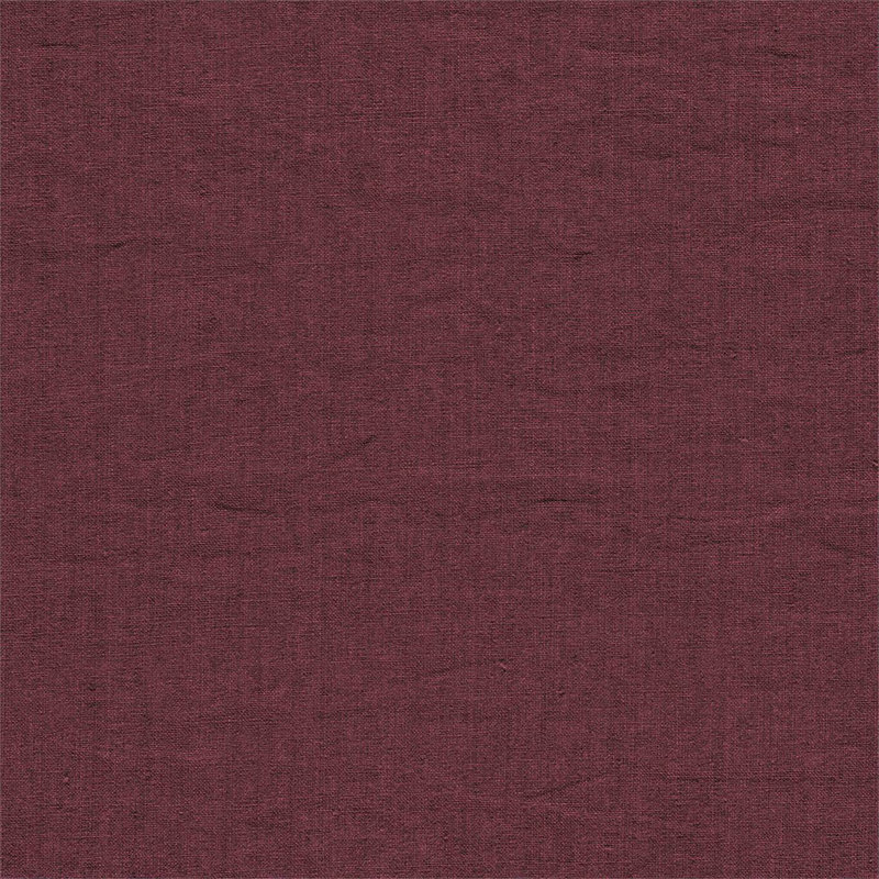 Rue Linen Fabric, Wine
