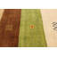 Tapis vert / brun / rouge en laine tissé à la main Buchy