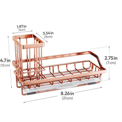 Stainless Steel Sink Caddy Kitchen Sink Organizer Kitchen Countertop
