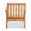 Fauteuil droit, crème