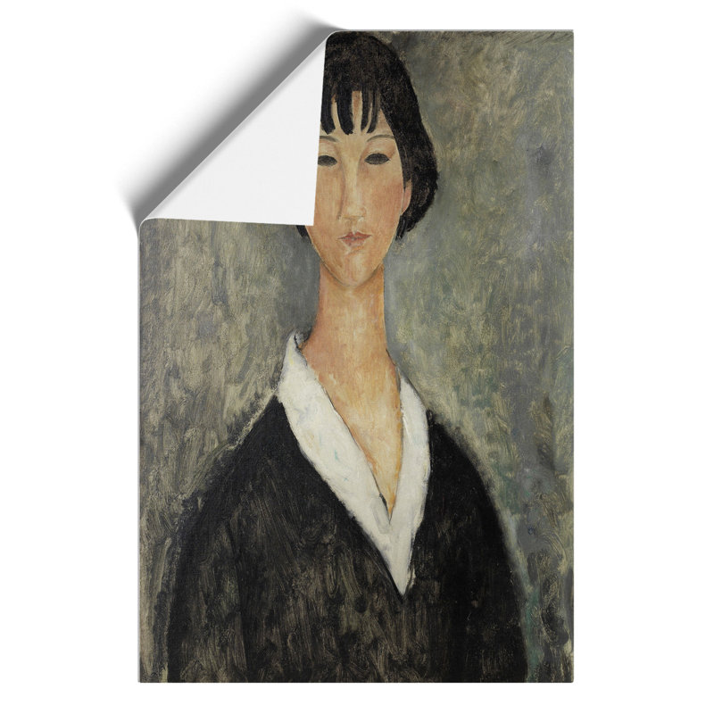 Portrait Of A Girl Vol.4 by Amedeo Modigliani - No Frame Painting, 42cm H x 30cm W x 0.1cm D