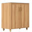 30" Bathroom Vanity Sink - Modern Freestanding & Solid Wood Cabinet , Natural Elegance. . Ceramic With Overflow Hole. Adjustable Shelf. Functional Storage Unit Drawer