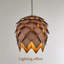 Luminaire suspendu en bois massif Wabi Sabi-376414396