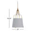 Luminaire suspendu conique à 1 lumière Arbella