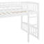 Lit mezzanine simple avec glissoire et échelle, parfait pour les chambres d'enfants, offrant un espace polyvalent et un plaisir sans fin pour les familles en pleine croissance.