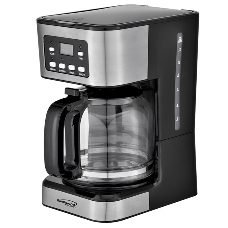 Cafetière numérique 12 gobelets brentwood appliances