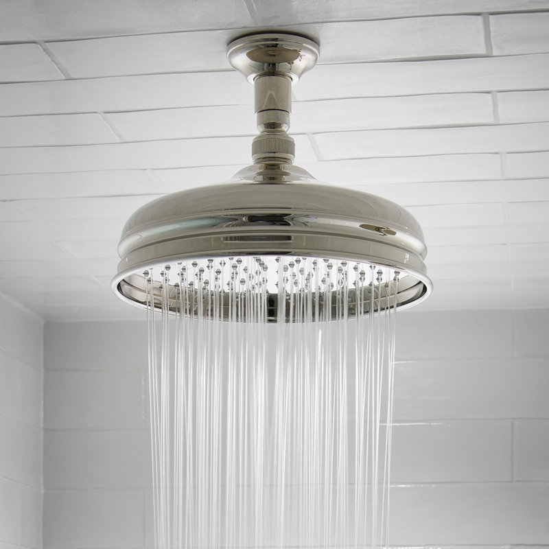 Bordano Raincan Shower Head, Polished Nickel