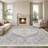 Medallion Non Slip Washable Rug(Beige)-535159247