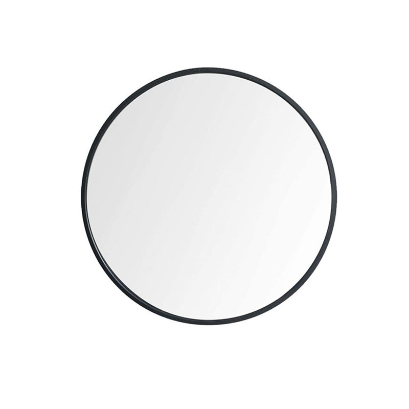 Mccollister Wall Mirror, Matt Black, 61cm H x 61cm W