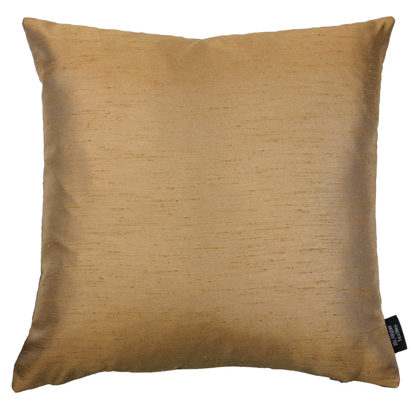 Bloxom Square Throw Cushion, Gold/Bronze, 43 x 43cm