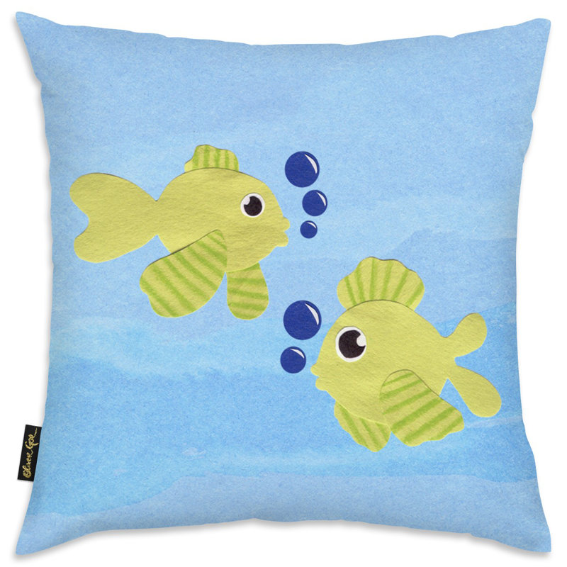 Coussin Olivia's Easel Home Fishies
