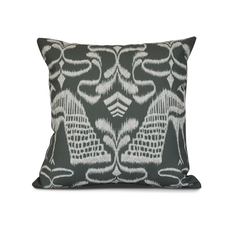 Housse et coussin de coussin carré d'extérieur Tropical Resort, 20 po x 20 po, Gris