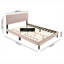 Melrose Upholstered Double (4'6) Bed-844064898