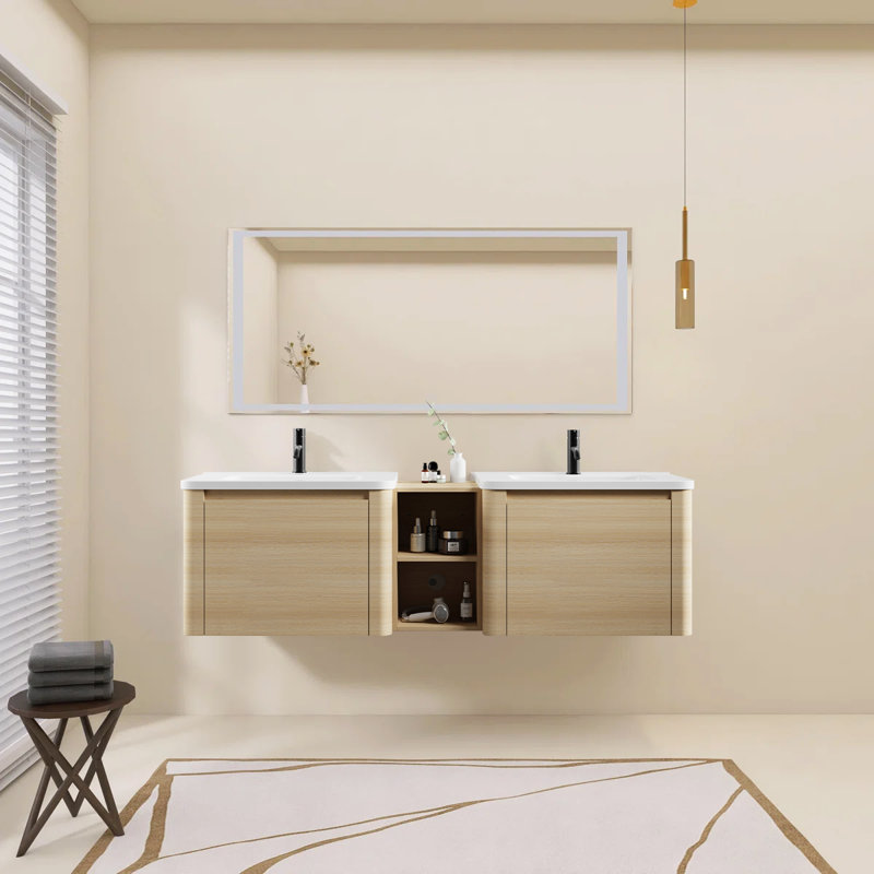 Ensemble de meuble-lavabo mural 68 po Modern