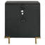 Table de chevet 3 tiroirs noire