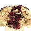 Burgundy And Cream Holiday Arrangement