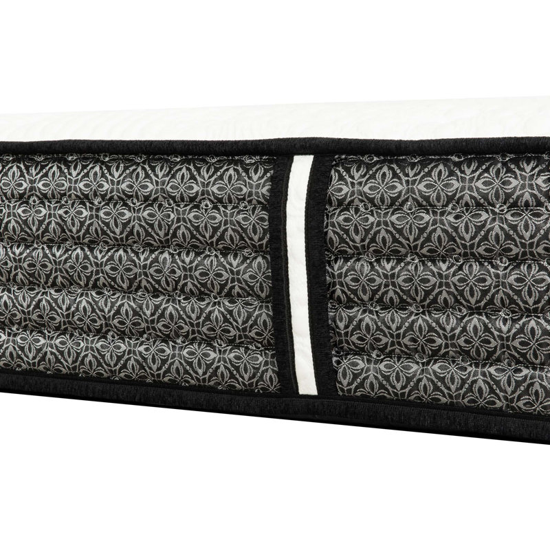 Matelas hybride à ressorts ensachés 12 po Premium, matelas en mousse viscoélastique imprégnée de gel, blanc / gris